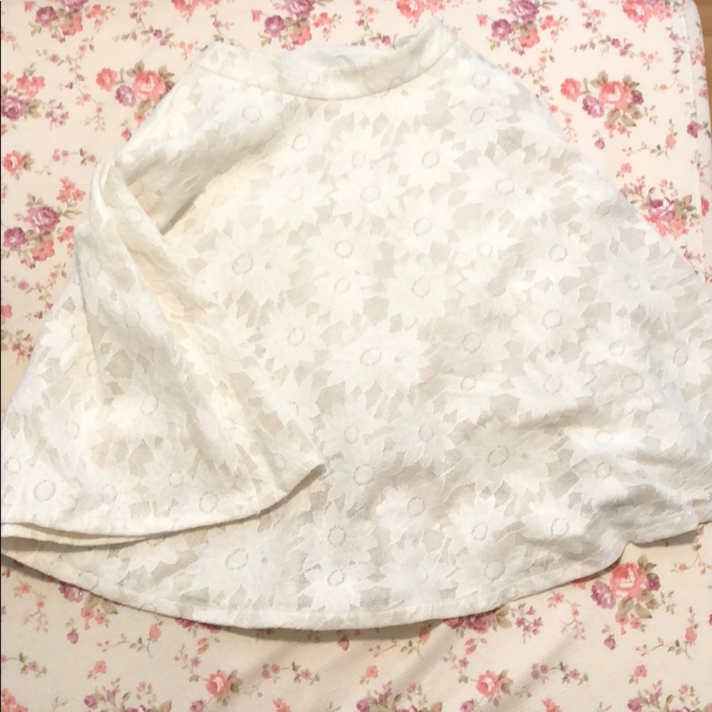 Floral midi skirt